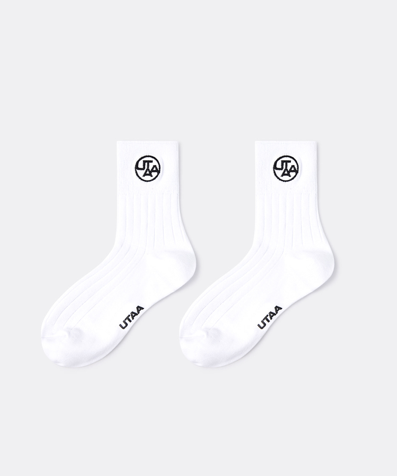 UTAA Women's Champ Symbol Basic Socks - White