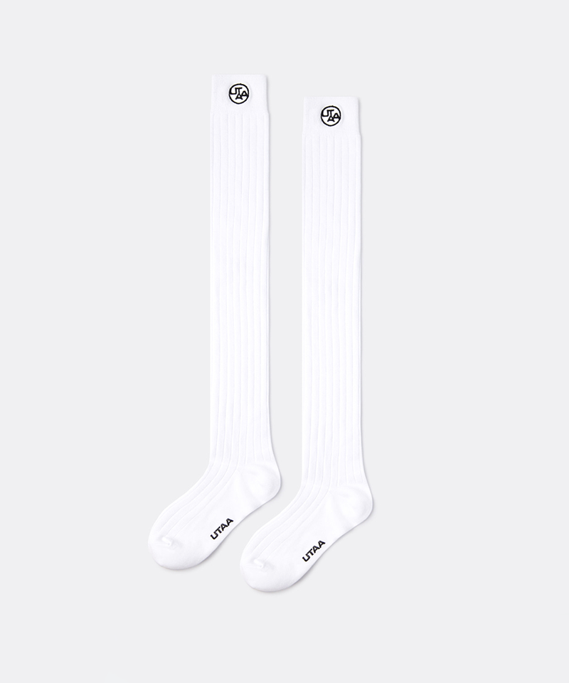 UTAA Women's Champ Symbol Knee Socks - White