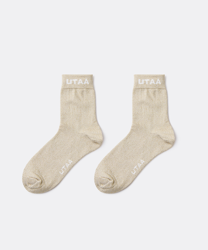 UTAA Women's Sparkling Glitter Socks - Gold