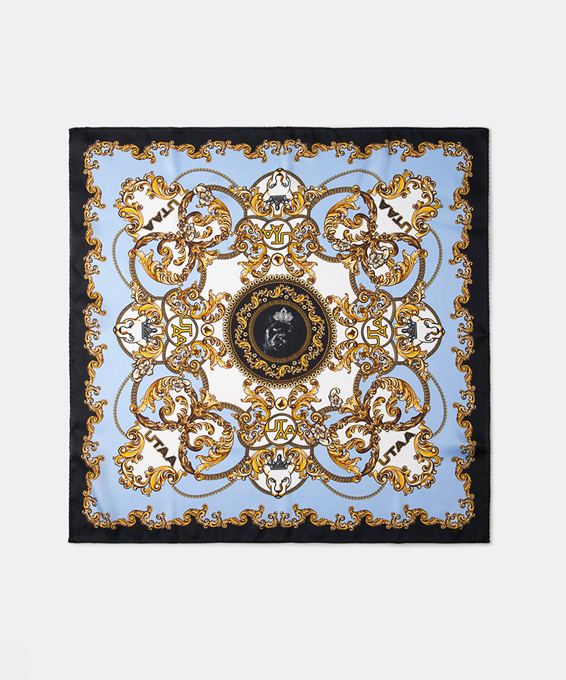 UTAA Midnight Panther Baroque Scarf - Sky Blue