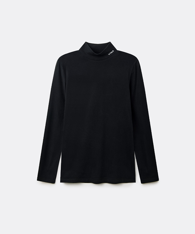 UTAA Men's Micro Logo Soft High Neck Inner Sleeve - Black