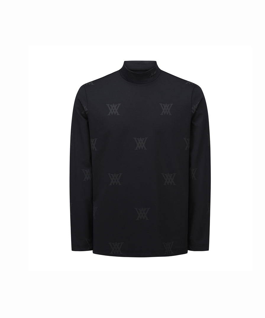 Men's Monogram Logo Baselayer - Black