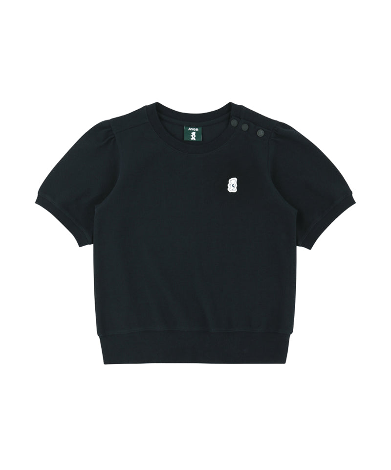 AVEN Puff Sleeve Sweatshirt - Navy
