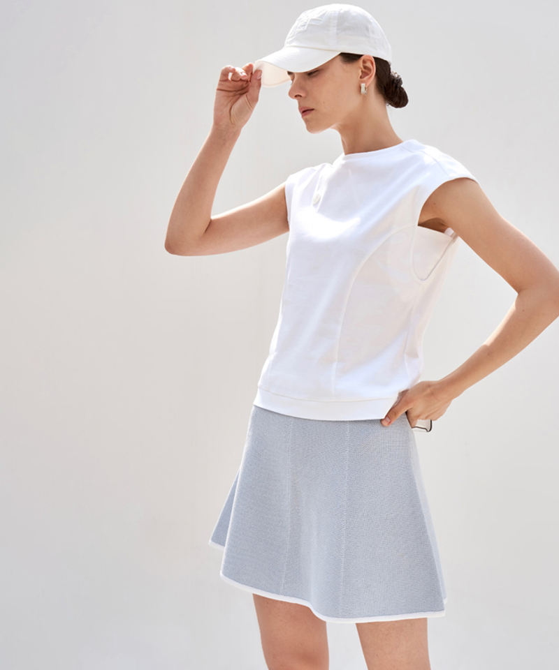 Anell Golf Cool Cotton Sleeveless - White