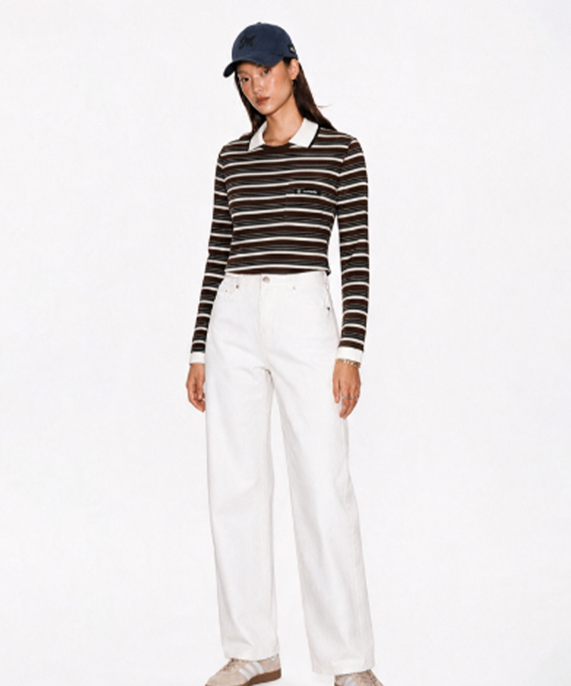 Monday Flow Feel So Good Denim Pants - White