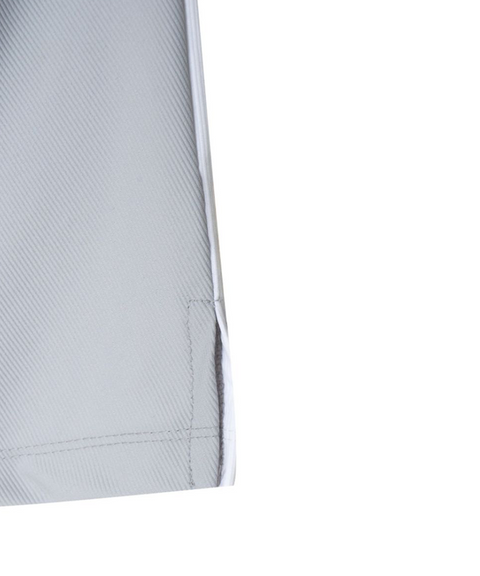 POSHERD Color Block Cool Shirring Sleeveless - Light Grey