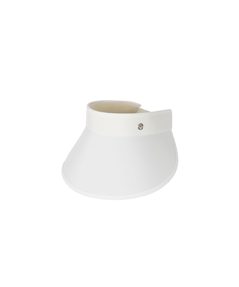 POSHERD Essential Wide Sun Visor - White (UV Coated Film Plate)