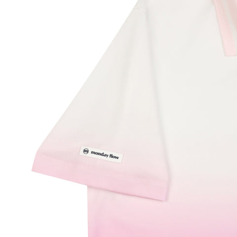 Monday Flow Gradient Cool Mesh Top - Pink