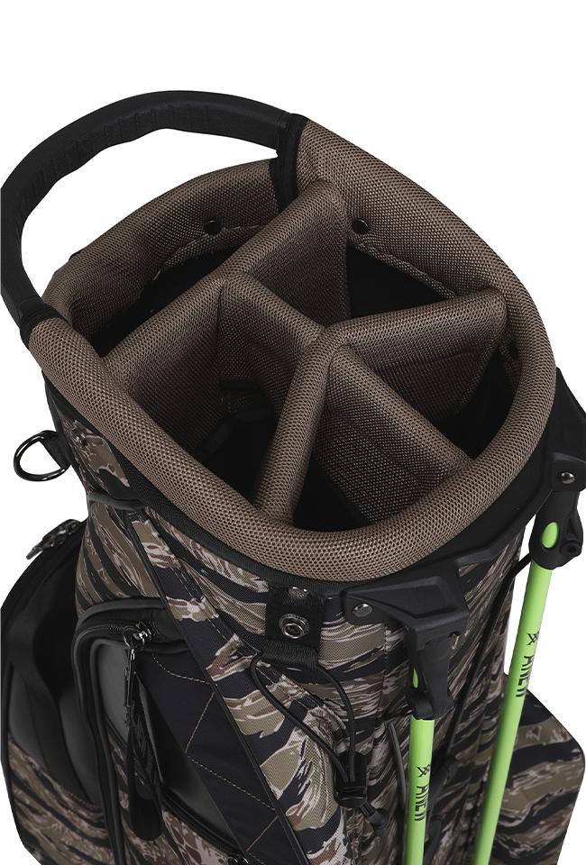 Khaki camo pattern stand golf bag, product view
