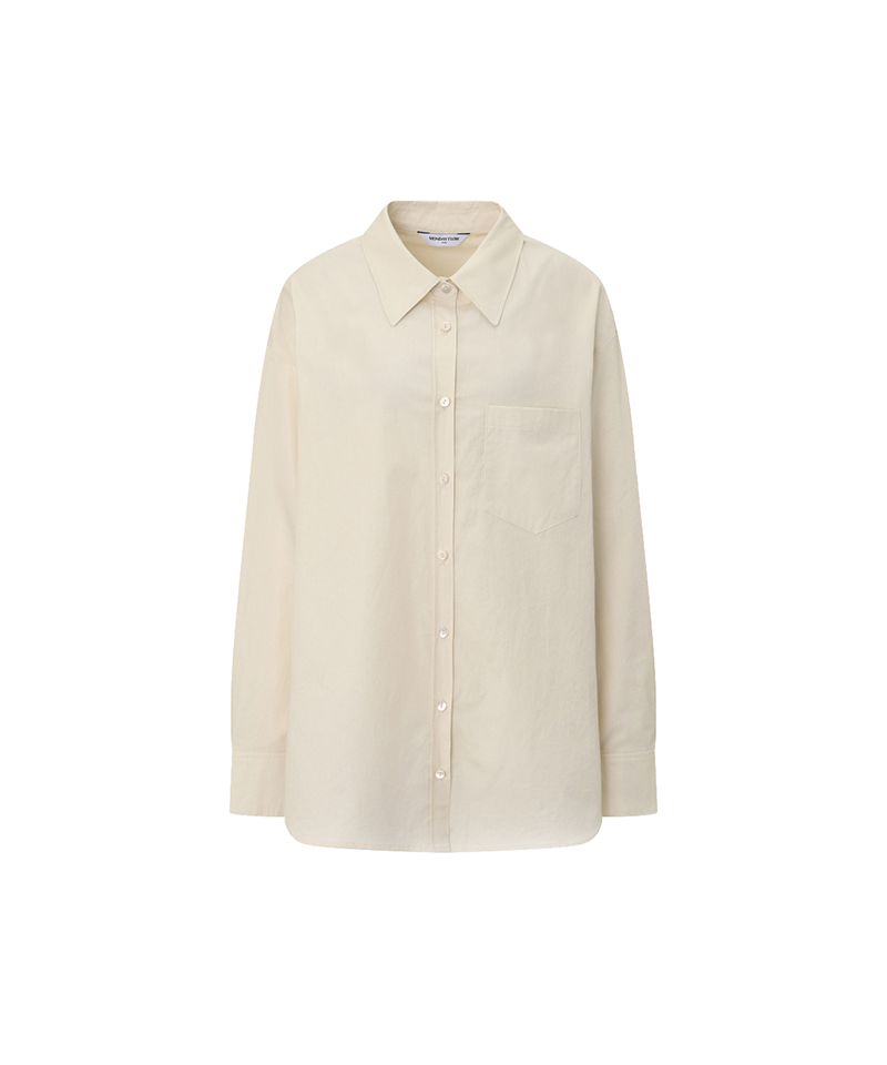 Monday Flow Vacation Linen Shirt - Light Beige