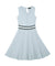 AVEN Classic Knit Flare Dress - Sky Blue