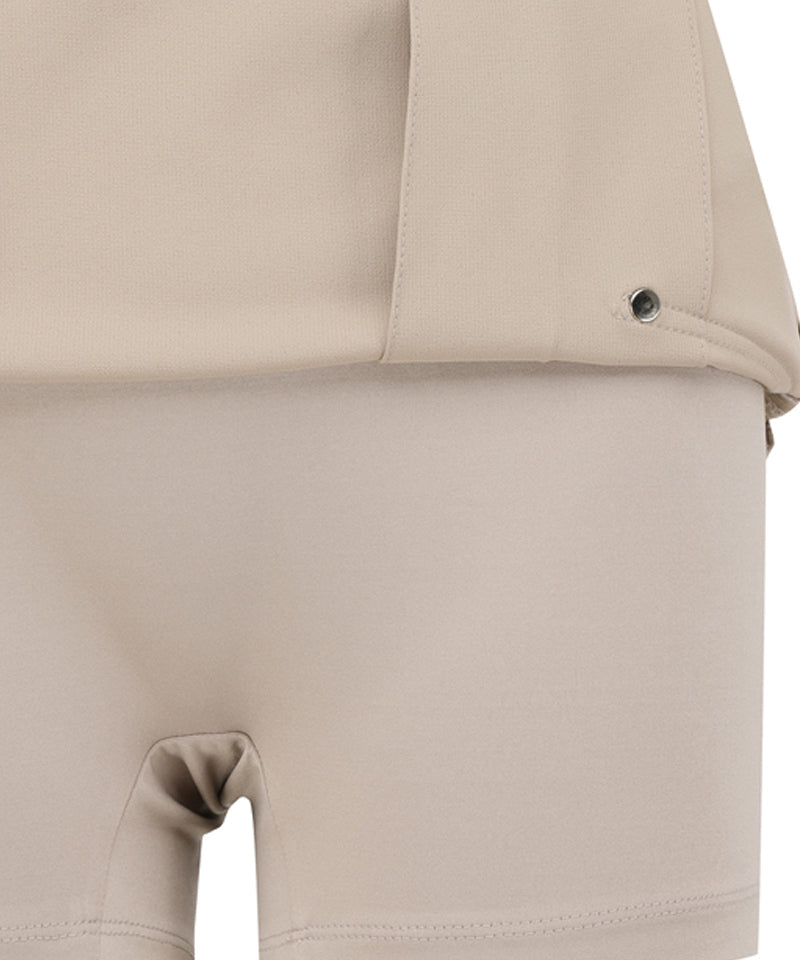 Anew Golf Women's SP Incision Skirt – Beige | Sporty A-Line Golf Skirt