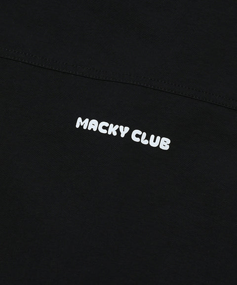 MACKY Golf: Fluffy Pancho Raincoat - Black