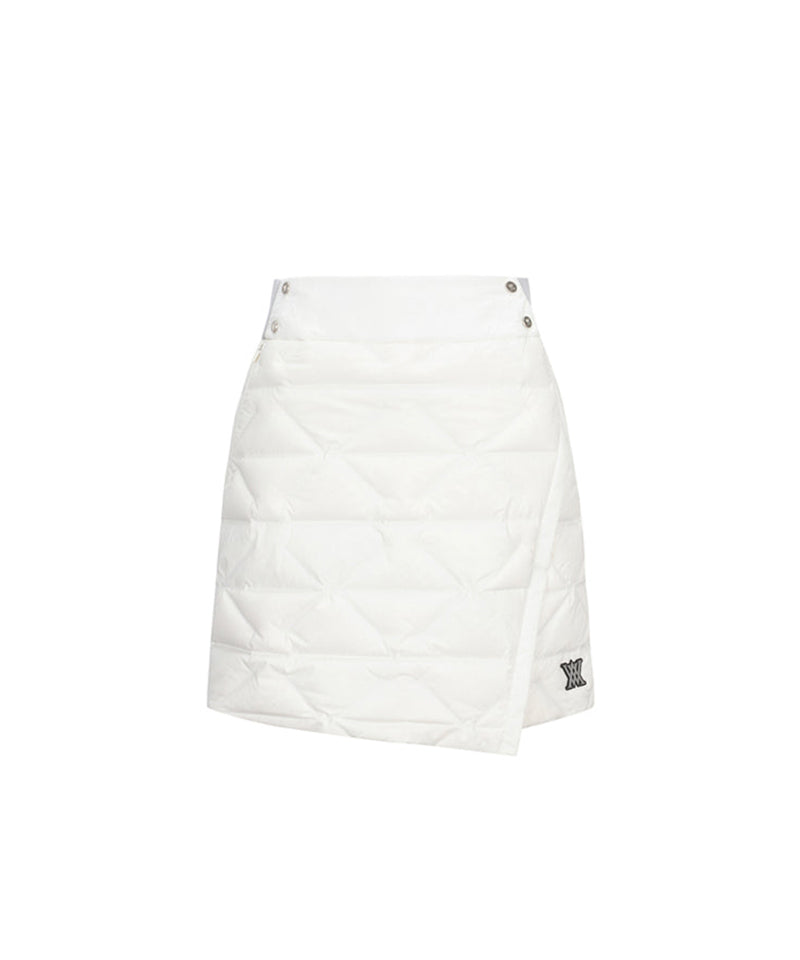Women's Quilting Point Tube Down Skirt - Ivory