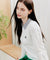 20th Hole Ribbed Outer Brushed Collar Women's T-shirt - White