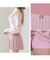 J.Jane Heart Shape Pleats Skirt - Pink