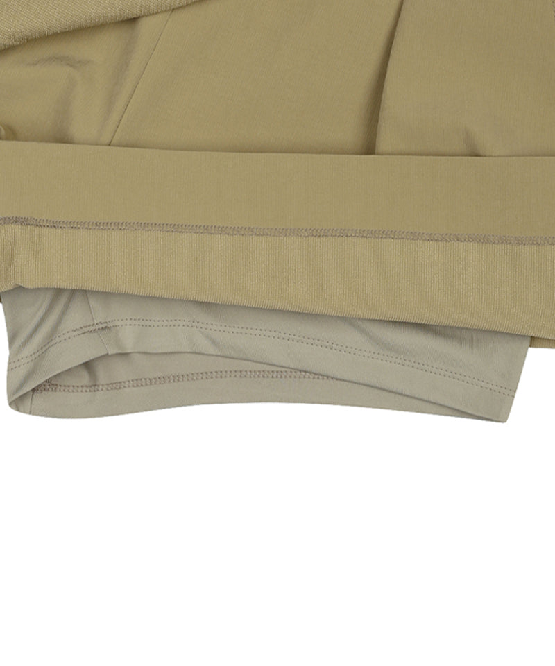 Monday Flow Volume Short Skirt - Beige