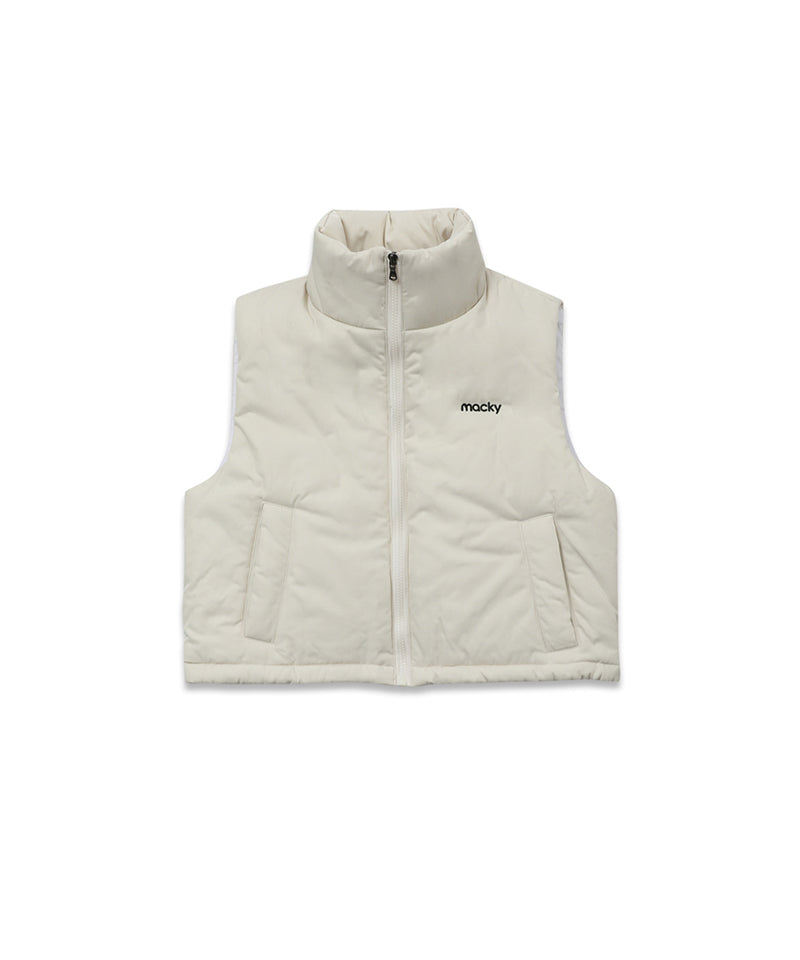 MACKY Golf: String Padded Vest - Ivory