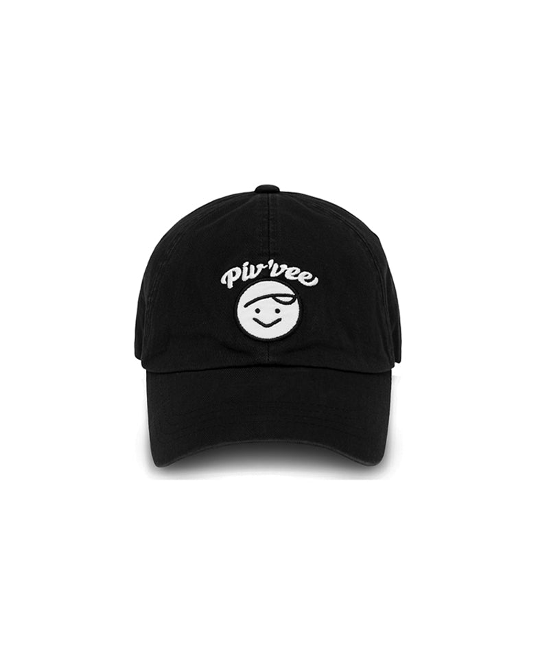 PIV'VEE Calivee Applique Ball Cap - Ebony Black