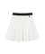Haley Women's Pintuck Banding Flare Skirt - White