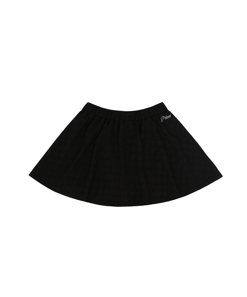 PIV'VEE Wrinkle Flared Skirt - Cloud  - Ebony Black