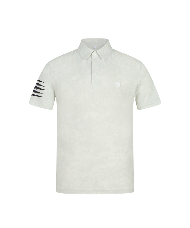 Amazing Cre Men's LIV 3D Tiger Smog Accordio T-Shirt - White