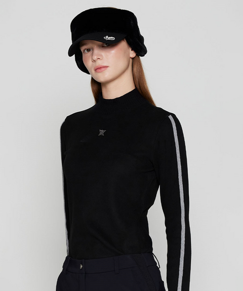 Women's FA Essential High Neck Baselayer - Black