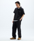Jamie West Detachable Collar Point Stretch Jacket Black