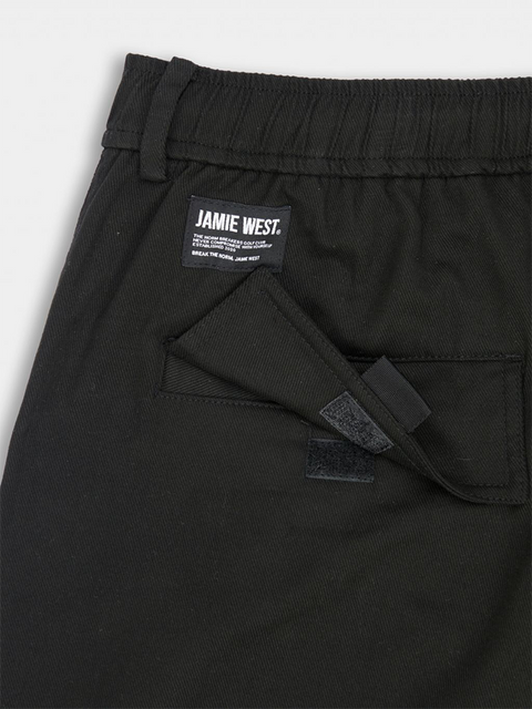 Jamie West Fatigue Cargo Stretch Pants - Black