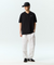 Jamie West Logo Performance Henley Collar T-Shirts - Black