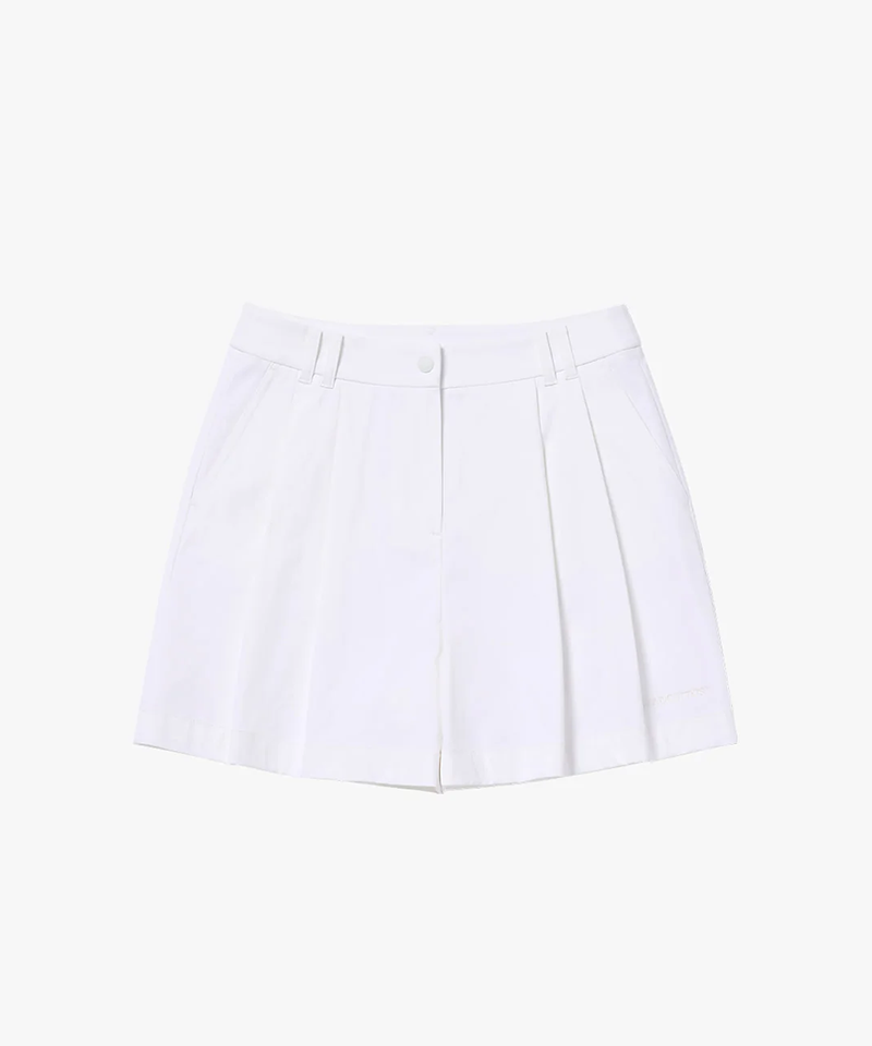 MCC Women's Two Tuck Half Pants - Off White