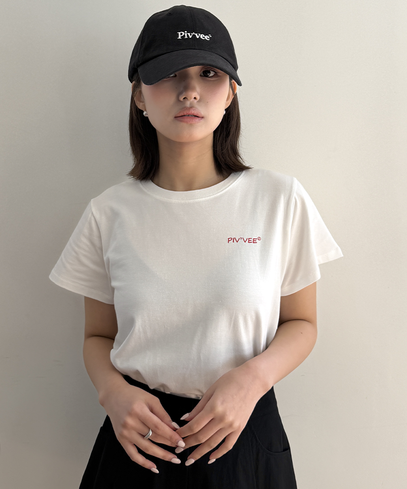PIV'VEE Smiley Graphic T-Shirt - Cloud White