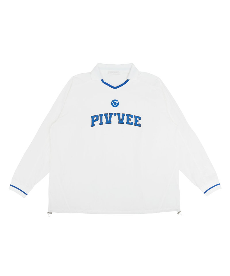 Piv'vee Sporty Nylon Collar Neck Piste - Cloud White