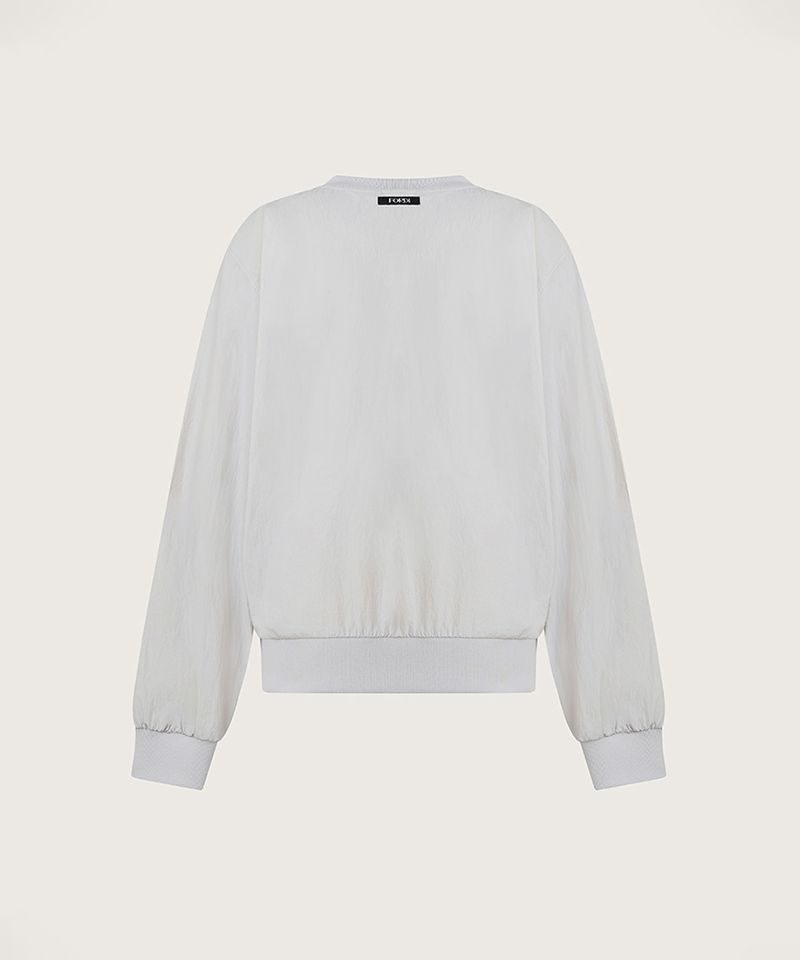 FORDI Wind V-Neck Man-To-Man - Gray