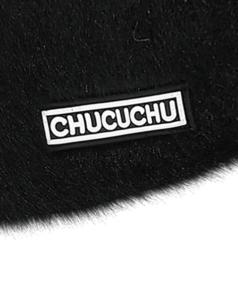 CHUCUCHU Angora Bucket Hat - Black