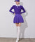 J.Jane Unbalanced Belt Pleats Skirt - Purple