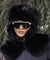 CREVE NINE: Skier Fur Ear Cap - Black