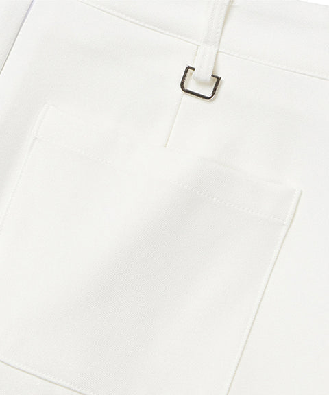 [Warehouse Sale] MACKY Golf: Wavy Short Pants - White