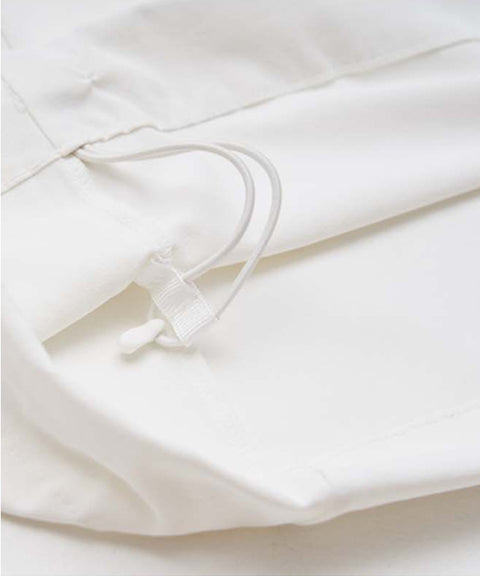 LENUCU Men String Anorak - White