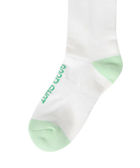 POSHERD Color Block Layered Crew Socks - Ice Mint