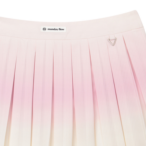 Monday Flow Gradient Cool Mesh Skirt - Pink