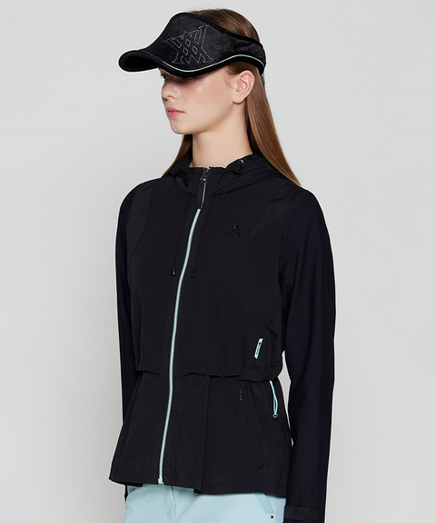 Women's FA Mid Legth Hooded Jacket - Black