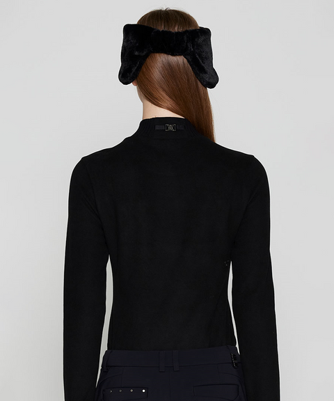 Women's FA Essential High Neck Baselayer - Black
