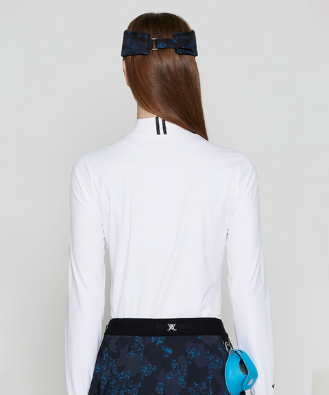 Women's FA Essential High Neck Baselayer - White