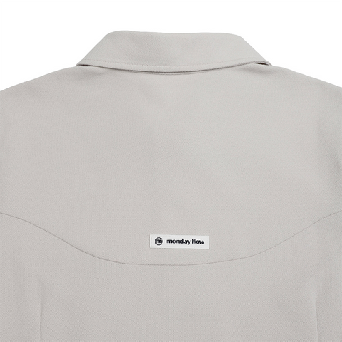Monday Flow Classic Half Sleeve Top - Light Beige