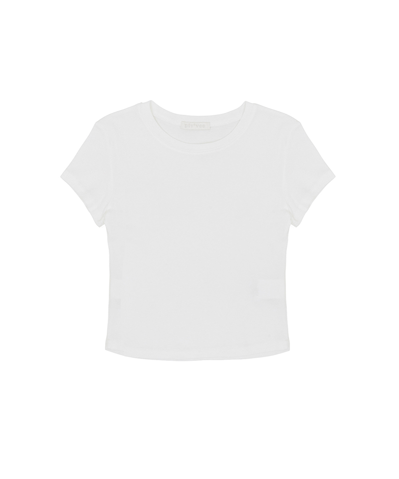 PIV'VEE Crewneck T-shirt - Cloud White
