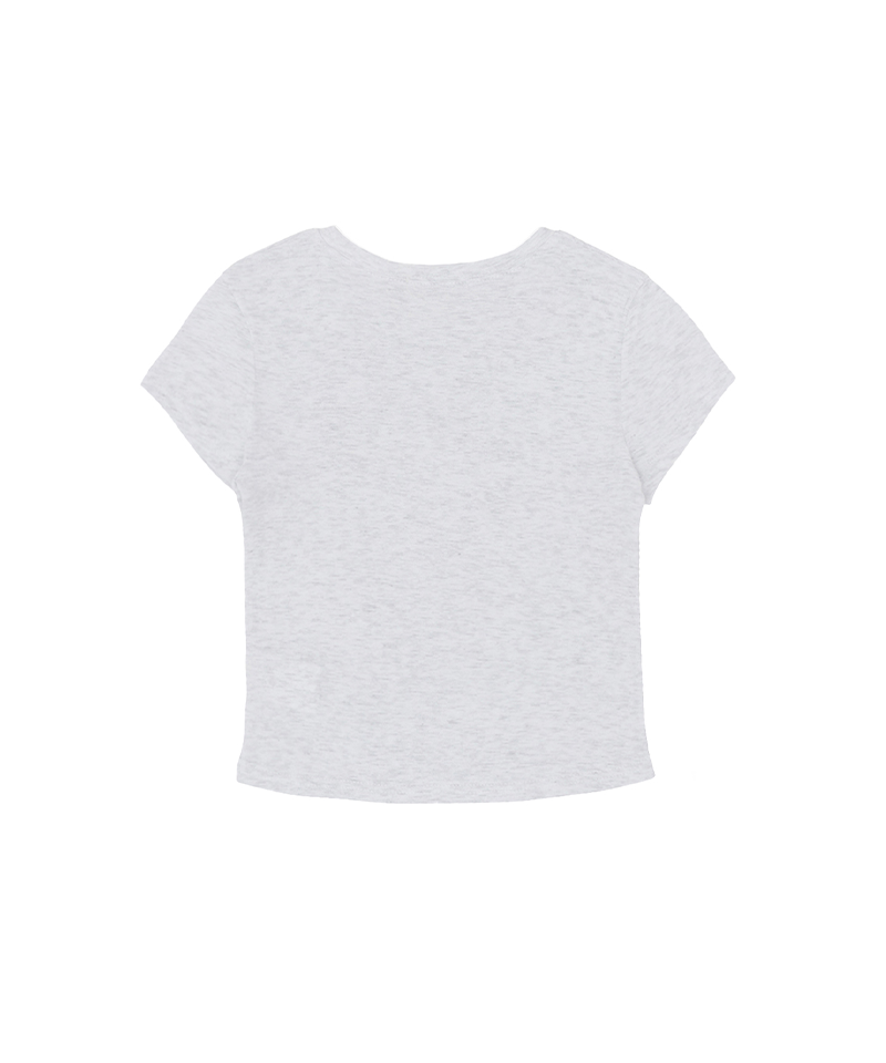 PIV'VEE Crewneck T-shirt - Snow Grey