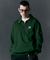 Jamie West Collar Patch Half Zip-up Sweatshirts - Green