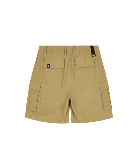 Jamie West Nylon Stretch Cargo Shorts - Beige