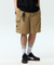 Jamie West Nylon Stretch Cargo Shorts - Beige